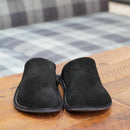 [SLIPPERS] VELOUR (BLACK) | LEATHER PROCESSING
