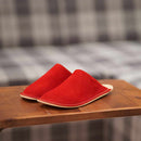 [SLIPPERS] VELOUR (RED) | LEATHER PROCESSING
