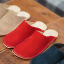 [SLIPPERS] VELOUR (RED) | LEATHER PROCESSING