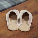 [SLIPPERS] GENUINE LEATHER (LVORY) | LEATHER PROCESSING