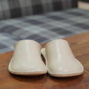 [SLIPPERS] GENUINE LEATHER (LVORY) | LEATHER PROCESSING