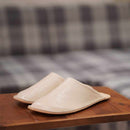[SLIPPERS] GENUINE LEATHER (LVORY) | LEATHER PROCESSING