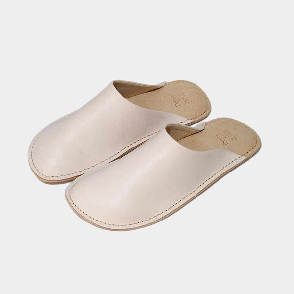 [SLIPPERS] WAXEDLEATHER (IVORY) | LEATHER PROCESSING