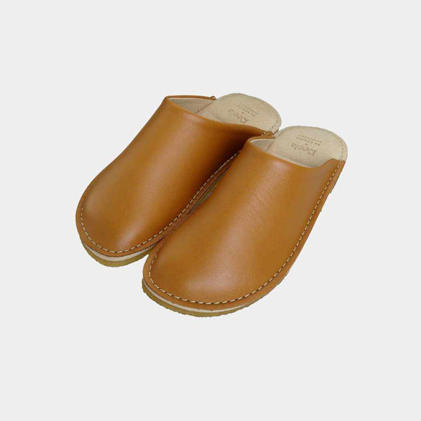 [SANDAL] GENUINE LEATHER FOR GARDEN (CAMEL) | LEATHER PROCESSING