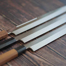 [KITCHEN (CHEF) KNIFE] GO UMA MITSUHIRO YOSHIHIRO SHIRAJI STEEL WATER-GRILLED HONYAKI TIP MARU OCTOPUS KNIFE 330MM MIRROR SURFACE WAVE FLOATING EBONY PATTERN SHEATH SPECIFICATION | SAKAI FORGED BLADES|YAMAWAKI CUTLERY