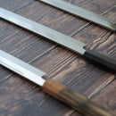 [KITCHEN (CHEF) KNIFE] SATO UMA MITSUHIRO YOSHIHIRO SHIRAJI STEEL WATER-GRILLED HONYAKI TIP MARU OCTOPUS KNIFE 330MM MIRROR SURFACE WAVE FLOATING 1ST PLACE OCTAGONAL PATTERN | SAKAI FORGED BLADES|YAMAWAKI CUTLERY