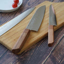 [KITCHEN (CHEF) KNIFE] HIGH CARBON STAINLESS STEEL INTERCUTTING POLISHED DAMASCUS PETTY KNIFE 150MM OAK OCTAGONAL PATTERN-KAKISHIBU FINISH- | SAKAI FORGED BLADES|YAMAWAKI CUTLERY