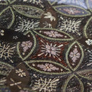 [แผ่นขนาดใหญ่ (แผ่นเสียง)] จาน (Hana Cloisonne) สีดำ | Nishijin Re: Nista | สิ่งทอของนิชิจิน